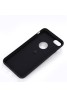 Rubberized Finger Ring Hard PC Case for iPhone 7 -Black